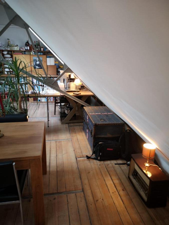 Artistic Loft Apartment With Big Sun Terrace Gent Exterior foto